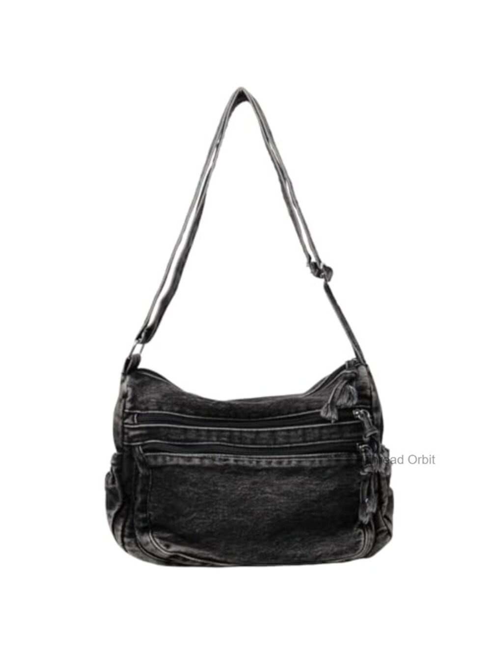 Denim Crossbody Bag Canvas Tote Shoulder Handbag with Pockets Lightweight